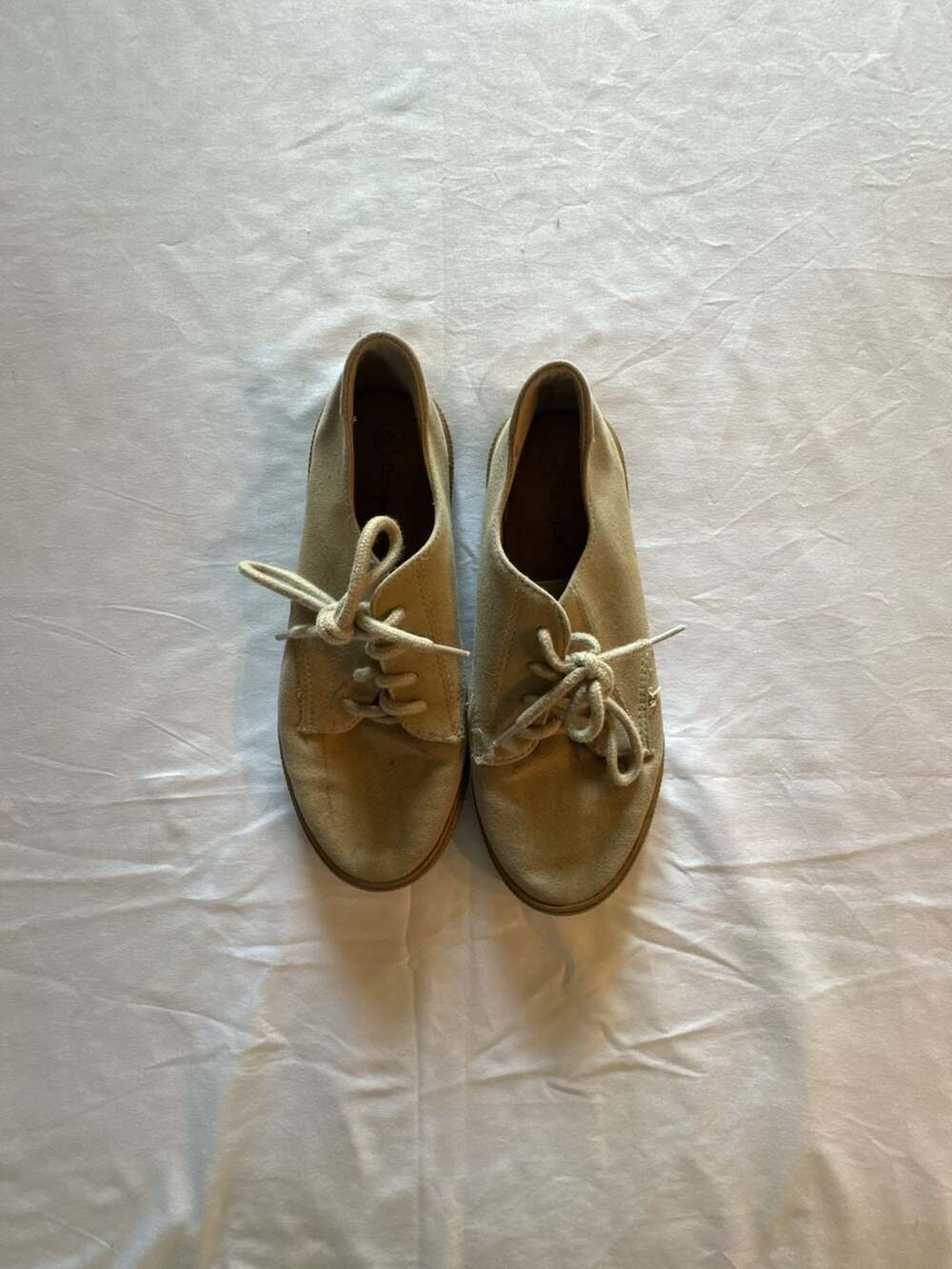 Cat & Jack Tan Suede Lace-Up Shoes Toddler Size 2
